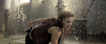Water and co-star Ali Larter in RE:A